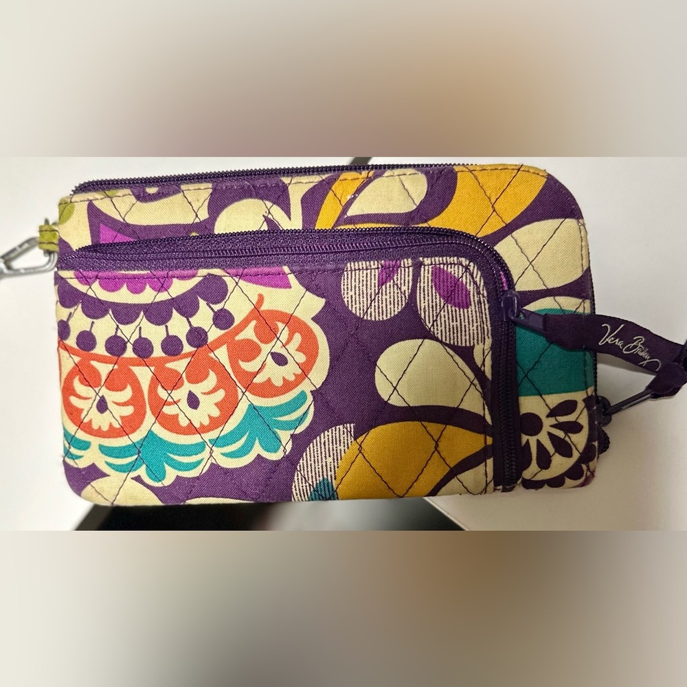 Vintage VERA BRADLEY, Vera Bradley Plum Crazy wristlet